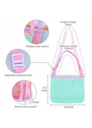 1pc Mesh Beach Bag Kids Shell Storage Bag Beach Shell Bag For Boys And Girls Swimming Accessories Suitable For 3 12 Years Old Children The Bag Runs Small Suitable For 2 12 Years Old Kids