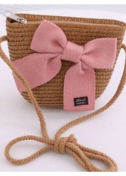 New Arrival Girls Cute Princess Style Bowknot Beach Bag Suitable For Daily Use