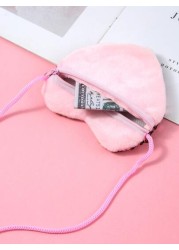 حقيبة جسم على شكل قلب مزينة بالبريق، هدية رأس السنة الجديدة للأطفال، محفظة براقة بشكل حورية البحر قابلة للعكس
