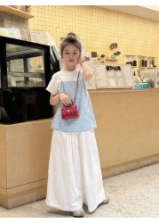 New Mini Embroidered Handbag Tiny Floral Crossbody Bag Solid Color Lipstick Pouch Coin Purse Accessories Bag