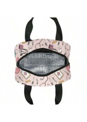 1 Piece Medical Printed Lunch Bag For Work Travel Picnic Unisex Non Food Contact