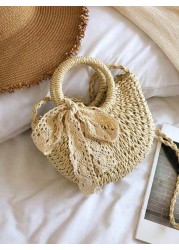 2025 New Fashion Diagonal Crossbody Bag Shoulder Handbag Beach Bag Chic Woven Design