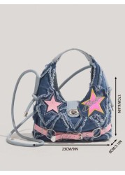 Fashion Style Y2k Versatile Star Decoration Satchel