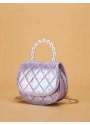 New PU Leather Children Princess Handbag Fashion Shaped Small Crossbody Bag Holiday Gift