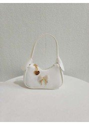 Children Pearl Bow Decoration Handbag Girls Fashion High End Gift Shoulder Bag Princess Mini Wallet Purse