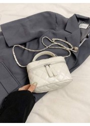 1pc Mini Rhombus Chain Strap Tote Shoulder Crossbody Bag For Girls
