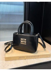 1pc Pu Zipper Fashionable And Simple Girl S Handbag Niche Parent Child Crossbody Bag Lipstick Bag Korean Style Versatile Niche Design With Comfortable Shoulder Straps Versatile And Suitable For Girls