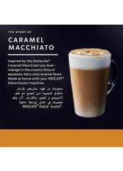 Starbucks Dolce Gusto Caramel Macchiato Coffee Capsules, 127.8g