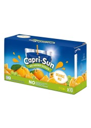 Capri Sun No Added Sugar Orange Mix Juice 200ml Pack of 10