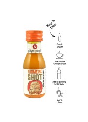 The Ginger People Ginseng Shot with Turmeric and Honey, 30ml Pack of 6