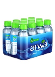 Arwa Still Water Bottled Drinking Water Pet 200ml Pack of 12