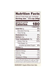 Bob&#39;s Red Mill Organic Whole Grain Old Fashioned Rolled Oats Non-GMO 454g