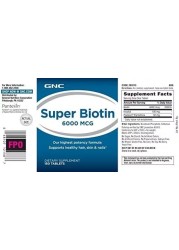 GNC SUPER BIOTIN 6000 MCG