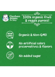 Gerber Organic with Pumpkin, Banana and Carrot, 90g