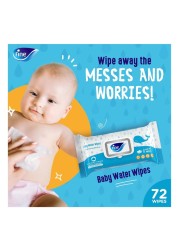 Fine Instant Dry Diaper Pants Large Size 4 9-15kg 44 Pants and Baby Water Wipes 72 Wipes