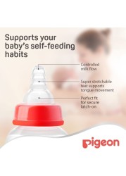 Pigeon Peristaltic Nipple L Cross Cut Bulk Clear 01855