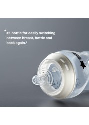 Tommee Tippee Natural Start AntiColic BPA Free Baby Bottles 9oz SlowFlow BreastLike Nipple for a Natural Latch Designed for Seamless Transitions Between Bottle and Breast Fiesta Pack of 6