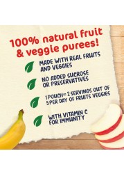 Nestle Cerelac Fruits Puree Pouch, Banana, Apple, from 6 Months, 90g