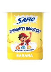 Safio Immunity Booster Banana Flavoured Yoghurt 110g Pack of 4