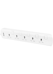 Philips Power Multiplier 5-Way Extension Socket NB-0003 White 4m