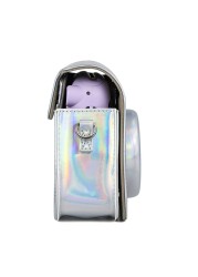 O Ozone - Fujifilm Accessories, Instax Mini 11 Case PU Leather with Strap - Silver, Blue Album