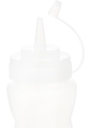 FITTO 16 Oz Ketchup Bottle with Cap - Plastic Squeeze Bottle for Ketchup, Mustard, Dressings, and Sauces, BPA-Free Food Safe Design, Ideal for Indoor and Outdoor Use, Easy to Clean and Recyclable