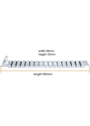 DKURVE&reg; Cable Snake Square Office Meeting Table Working PC Desk Cable Organizer Wire Management Floor Cable Management Kit Height Adjustable Desk Quad Entry Wire Organizer 80 CM (White)