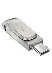سان ديسك آلترا دوول درايف لوكس USB من النوع C سعة 512 غيغابايت - فضي