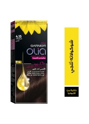 Garnier Olia Ammonia-Free Permanent Hair Colour 4.15 Iced Chocolate