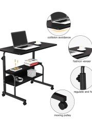 Computer Desk Home Office Desks Standing Adjustable Laptop Desk for Small Spaces, Portable Work Study Desk Table, Modern Pc Gaming Desk with Storage for Bedroom