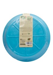 Fun Colors Biodegradable Plates Sky Blue 26cm