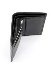 Gai Mattiolo Men&#39;s wallet in nappa leather, Equipped with card holder, card-sized document holder and space for banknotes., Black