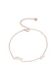 Aiwanto Anklet Ankle Chain Rose Gold Anklets