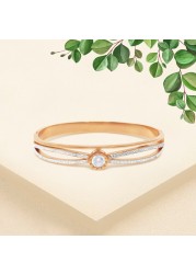 JANNAH Women&#39;s Fashion Bracelet | Pearl Design Thin Cross Bangle with Cubic Zirconia Inlaid Bangle Jewelry Gifts for Women Ladies