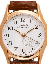 Casio - Women&#39;s Water Resistant Leather Analog Watch LTP-1094Q-7B7RDF