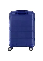 American Tourister Litevlo Double Wheels Spinner Expandable Hard Trolley Navy 55cm