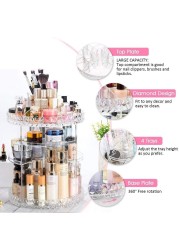 Other 360 Degree Rotating Makeup Organizer,Adjustable Multi-Function Cosmetic Storage Box With Large Capacity for Cosmetics And Accessories