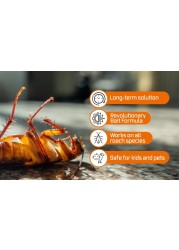 Advion Buy 4 Get 5 Cockroach Gel Bait Indoor &amp; Outdoor Use Cockroach Bait Station 30g