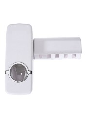 Generic Automatic Toothpaste Dispenser And Toothbrush Holder White 155X60X60cm