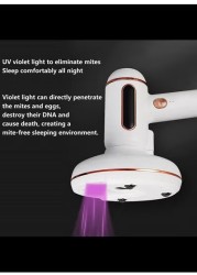 Radiotronics Wireless UV Mite Vacuum Cleaner 7500Pa Suction Dust Mite with UV LAMP Can Eliminate 99.99% of Bacteria And Dust Mites For Mattresses,Pillows,Sofas,Green (White)