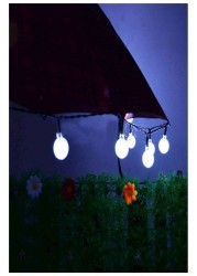 Generic - 20 Leds Crystal Ball Solar Lamp String Lights White