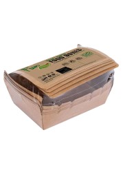 Fun Green Track Kraft Paper Food Boxes Brown 180x120x50mm 5 PCS