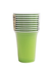 Fun Colors Biodegradable Cups Kiwi Green 355ml