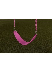 Ultimate Swing Seat with Chains Pink 250lb Capacity 58 ZincPlated Chain wVinyl Coating Fully Assembled Easy Installation Replacement Playset Accessory DIY Playground Accessories