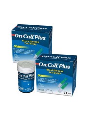 On Call Plus Blood Glucose Monitoring System with 2 Packs Blood Glucose Test Strips 50 Count Each