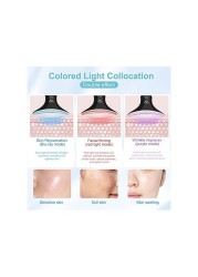 Vibration Face Neck Lifting Massager LED Photon Therapy Skin Tighten Anti-Wrinkle Remove skin Lifting Massager Skin Care Tools Beauty Device Reduce Double Chin