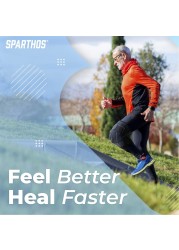 Sparthos Knee Brace Relieves ACL MCL Meniscus Tear Arthritis Tendonitis Pain Open Patellar Design with Dual Hinged Support Compression for Running Working Out For Men and Women Medium