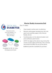 Warrior Buddy Diabetes Accessories compatible with 18 dolls or plush toys Omnipod Plastic