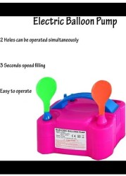 Radiotronics Electric Air Balloon Pump,Portable Dual Nozzle Electric Baloon Pump Inflator/Blower - 220V-240V 600W Electric Balloon Blower Pump for Party Decoration, Faster and Save Time