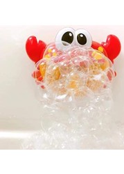 Generic Bubble Crabs Baby Bath Toy Funny Bath Bubble Maker Pool Swimming Bathtub Soap Machine Toys For Children Kids